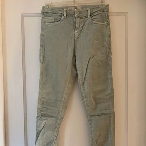 Topshop ‘Leigh’ light green/beige jeans